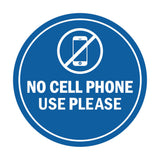 Signs ByLITA Circle No Cell Phone Use Please Sign