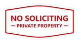 Signs ByLITA Fancy No Soliciting Private Property Sign
