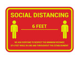 Classic Framed Social Distancing Sign