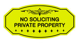 Signs ByLITA Victorian No Soliciting Private Property Sign