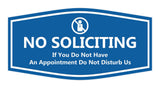 Fancy No Soliciting If You Do Not Have An Appointment Do Not Disturb Us Wall or Door Sign
