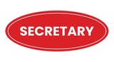 Signs ByLITA Oval Secretary Sign