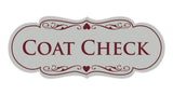 Signs ByLITA Designer Coat Check Sign