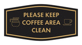 Fancy Please Keep Coffee Area Clean Wall or Door Sign