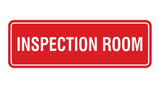 Standard Inspection Room Sign