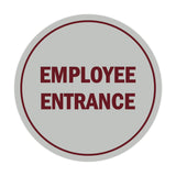 Signs ByLITA Circle Employee Entrance Sign