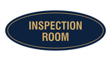 Signs ByLITA Oval Inspection Room Sign