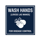 Signs ByLITA Square Wash Hands For Disease Control Sign