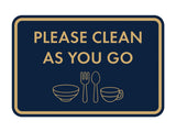 Classic Framed Please Clean As You Go Wall or Door Sign