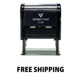 FREE SHIPPING Self Inking Rubber Stamp