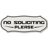 Stylish No Soliciting Sign