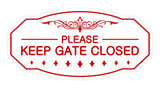 Victorian Please Keep Gate Closed Sign