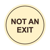 Signs ByLITA Circle Not An Exit Sign