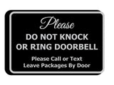 Signs ByLITA Classic Framed DO NOT KNOCK OR RING DOORBELL