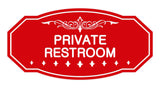 Victorian Private Restroom Sign