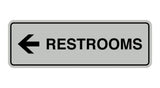 Signs ByLITA Standard RESTROOM (LEFT ARROW) Sign