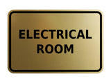 Signs ByLITA Classic Framed Electrical Room