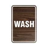 Portrait Round Wash Sign