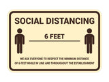 Classic Framed Social Distancing Sign