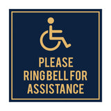 Signs ByLITA Square please ring bell for assistance Sign