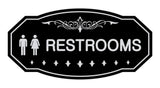 Victorian Unisex Restroom Sign