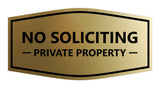Signs ByLITA Fancy No Soliciting Private Property Sign