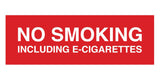 Signs ByLITA Basic No Smoking Including E-Cigarettes Sign