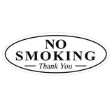 Oval NO SMOKING Thank You Sign
