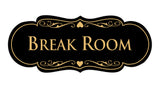 Signs ByLITA Designer Break Room Sign