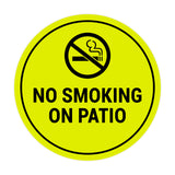 Signs ByLITA Circle No Smoking on Patio Sign