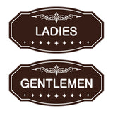 Victorian Ladies And Gents Sign Set