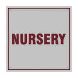 Square Nursery Sign with Adhesive Tape, Mounts On Any Surface, Weather Resistant