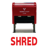 SHRED Self Inking Rubber Stamp