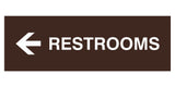 Signs ByLITA Basic Restrooms Left Arrow Directional Sign