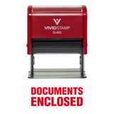 Documents Enclosed Self Inking Rubber Stamp