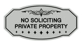 Signs ByLITA Victorian No Soliciting Private Property Sign