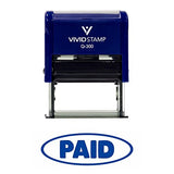 Paid W/Oval Border Office Self-Inking Office Rubber Stamp