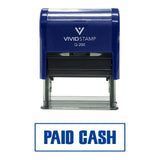 Paid Cash Self-Inking Office Rubber Stamp