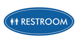 Signs ByLITA Oval Restroom Sign
