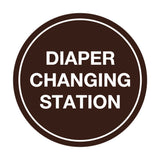Signs ByLITA Circle Diaper Changing Station Sign