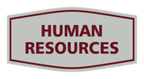 Signs ByLITA Fancy Human Resources Sign with Adhesive Tape, Mounts On Any Surface, Weather Resistant, Indoor/Outdoor Use