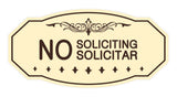 Signs ByLITA Victorian No Soliciting No Solicitar Sign