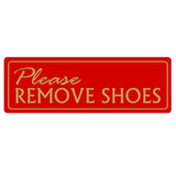 Standard Please Remove Shoes Wall Door Sign
