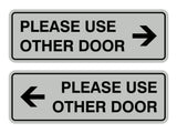 Signs ByLITA Standard Please Use Other Door Sign Set