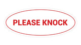 Signs ByLITA Oval Please Knock Sign