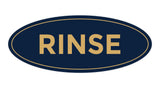 Oval Rinse Sign