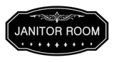 Victorian Janitor Room Sign