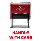 Handle With Care Self Inking Rubber Stamp