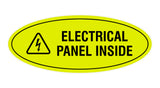 Oval Electrical Panel Inside Sign