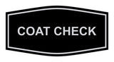 Signs ByLITA Fancy Coat Check Sign